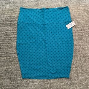Torrid Turquoise Teal Polka Dot Pencil Skirt